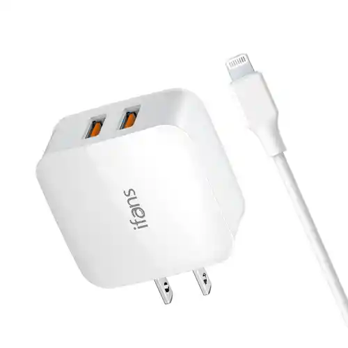 Ifans Cargador Quick Charger 3.1 Amp Ifans 2 Usb Lighting