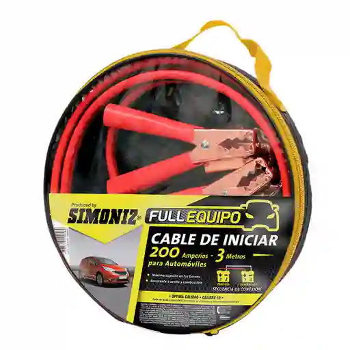 Full Equipo Cable de Iniciar 200 Amp