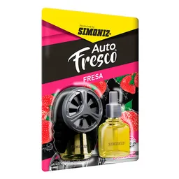 Auto Fresco Repuesto Ambientador Rejilla Fresa 10 mL