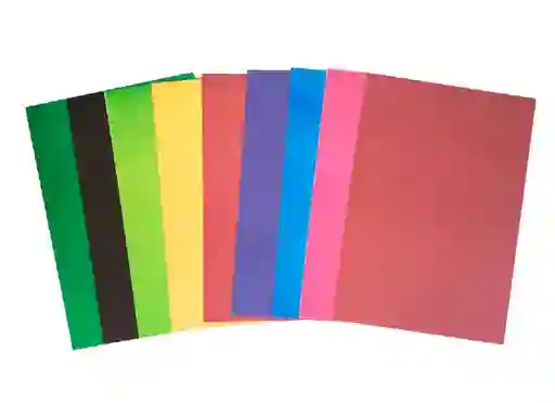 Carton Paja 1/8 Colores Surtidos