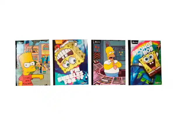 Norma Cuaderno Cosido Cuadriculado Bob y Simpsons