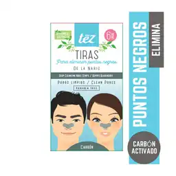Tez Tiras para Eliminación de Puntos Negros de la Nariz con Carbón Activado