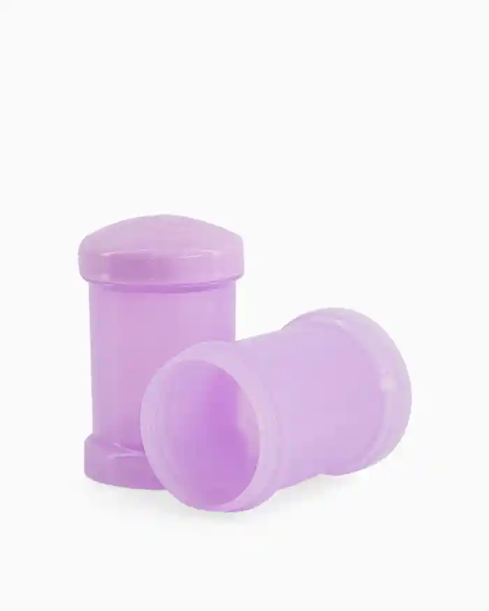 Recipiente viajero morado X2 100 ml / 03oz