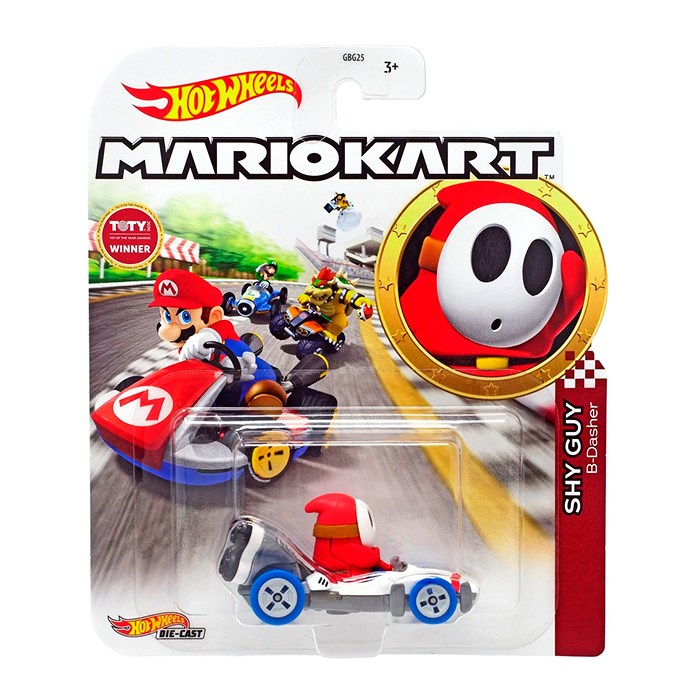 Hot wheels - vehicule mario kart - shy guy standard kart light blue | vehicules-garages | jouéclub Hot wheels - vehicule mario kart - shy guy standard kart light blue | vehicules-garages | jouéclub