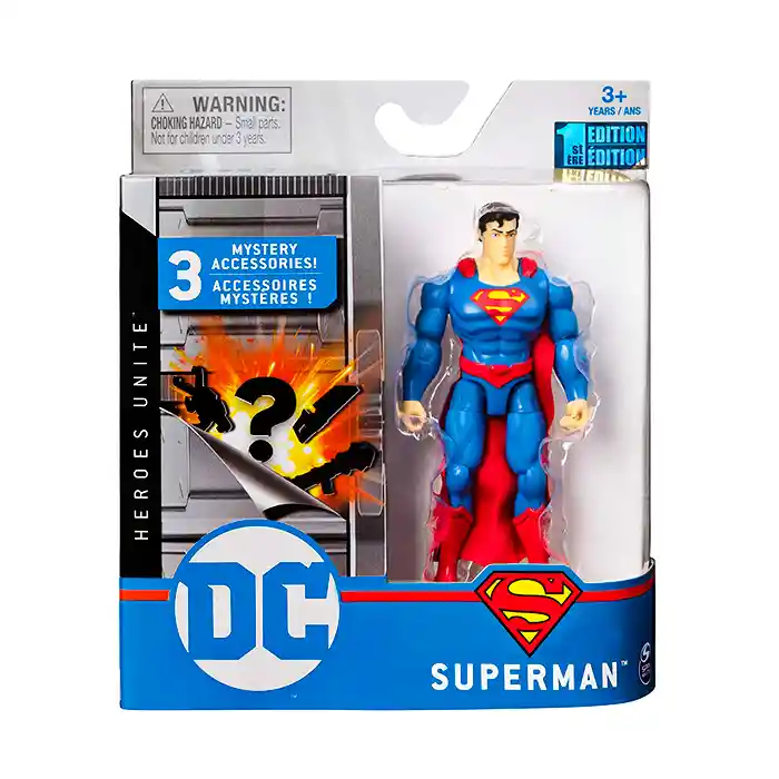 Super Dc Figura Man Heroes Unite Con Accesorios 12 Cm