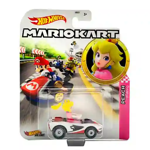 Hot Wheels Carro Mario Kart Princess Peach P-Wing