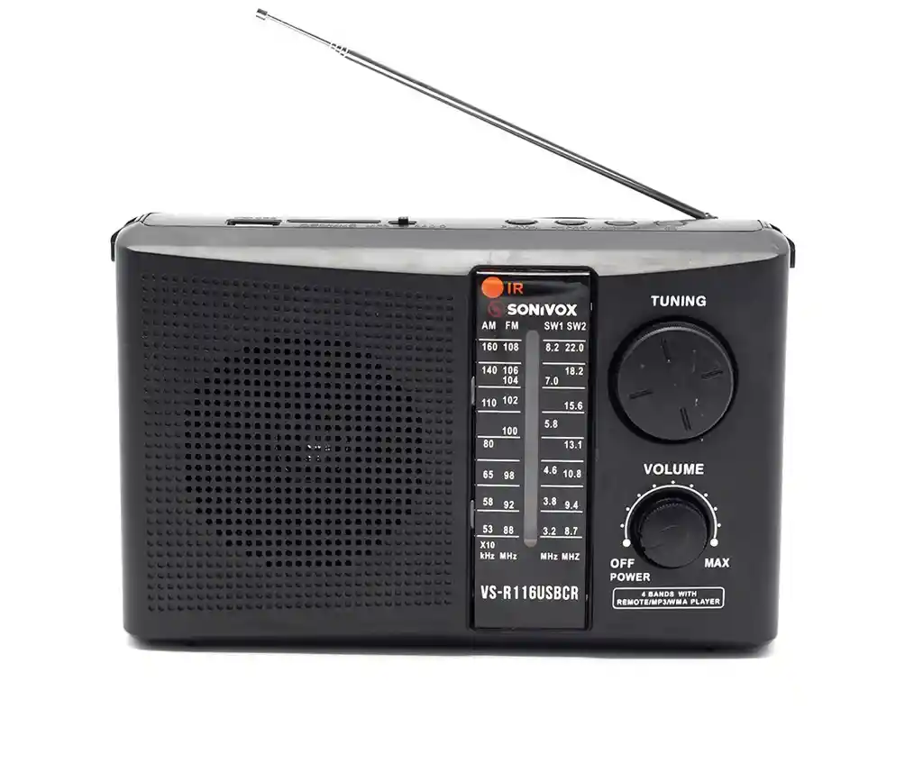 Sonivox Radio Parlante Inalámbrico Am/ Fm/ Sw Vs-R116Usbcr