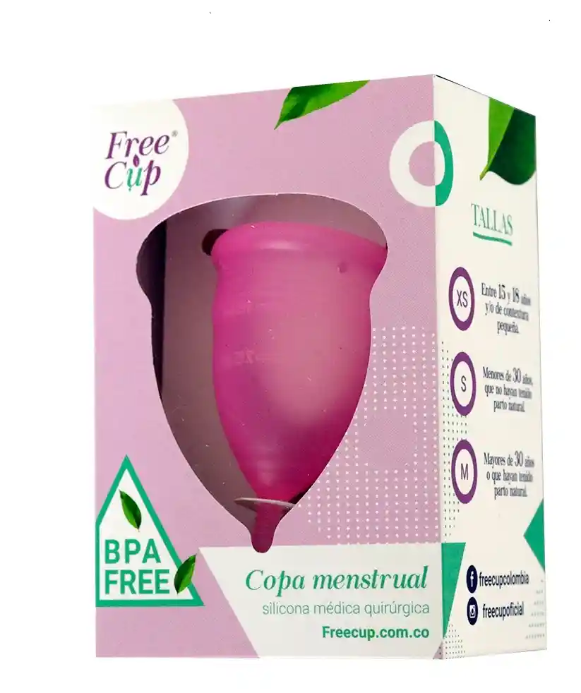 FREECUP Copa Menstrual Talla M Rosada