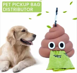 Dispensador de bolsas para mascotas emoji