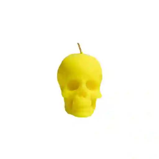 mini skull amarilla