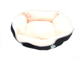 Cama Mediana Doble Faz Para Mascota Beige