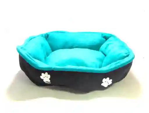 Cama Mediana Doble Faz Para Mascota Celeste