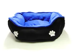 Cama Mediana Doble Faz Para Mascota Azul claro