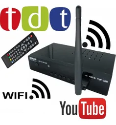 Tdt Decodificador Con Wifi+ Antena +Control + Cables