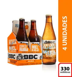 Cerveza Bbc Cajicá Miel 330ml X4