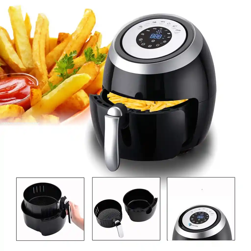 Freidora de Aire Digital 4.2L + Libro de Recetas Air Fryer