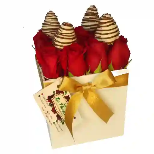 Caja Hugo Mini Fresas Beige