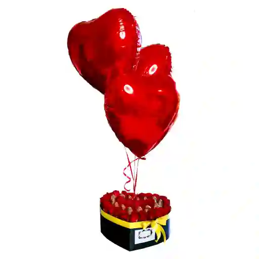 Caja Amor Eterno 2 Con Globos