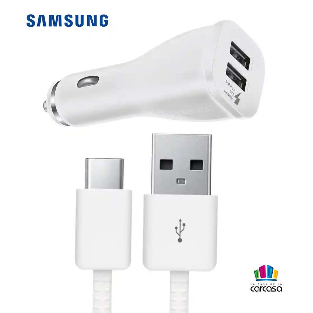 Samsung Plug In Original S10 Tipo C Carga Rapida Doble Puerto