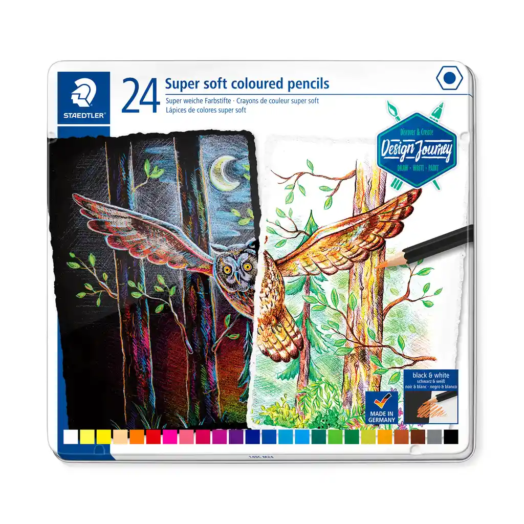 Staedtler Colores Súper Soft Caja Metálica X 24