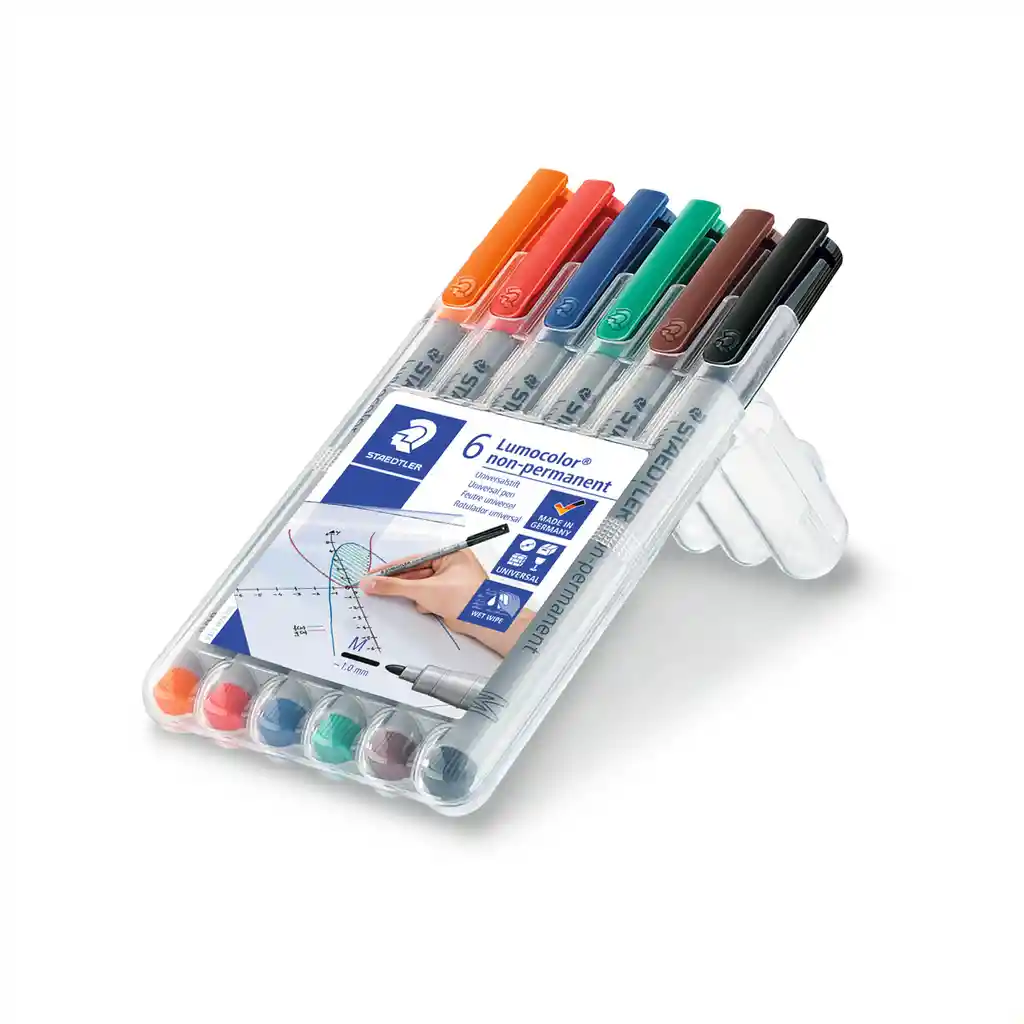 Staedtler Lumocolor Non Permanent Punta Media X 6