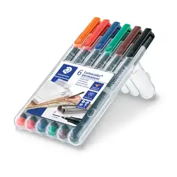 Staedtler Lumocolor Permanent Punta Fina Caja X 6