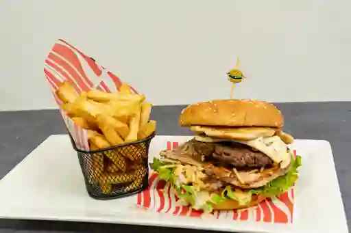 Triple Burger Mix con Papas Francesas