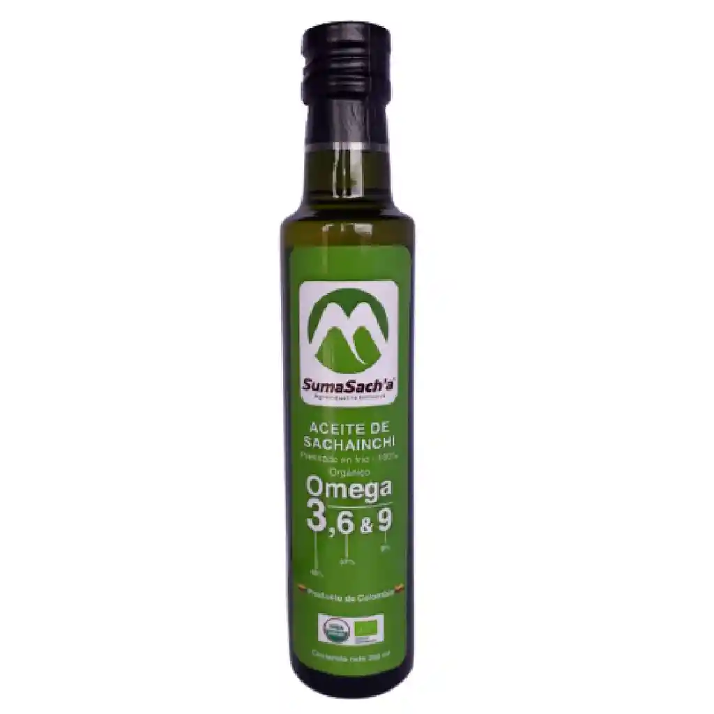 Aceite orgánico de Sacha inchi SumaSacha (250 mL)