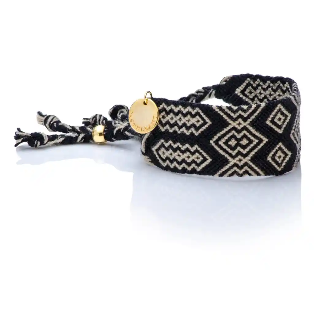 Wayuu Pulsera Good Vibes Black