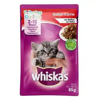 wiskas filhotes gatitos pollo 