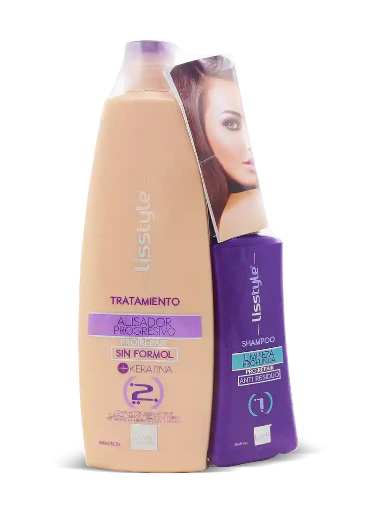 LMar Keratina Lisstyle X 1000 Ml Kit 2 Pasos
