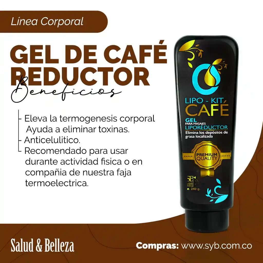 GEL LIPOREDUCTOR DE CAFÉ