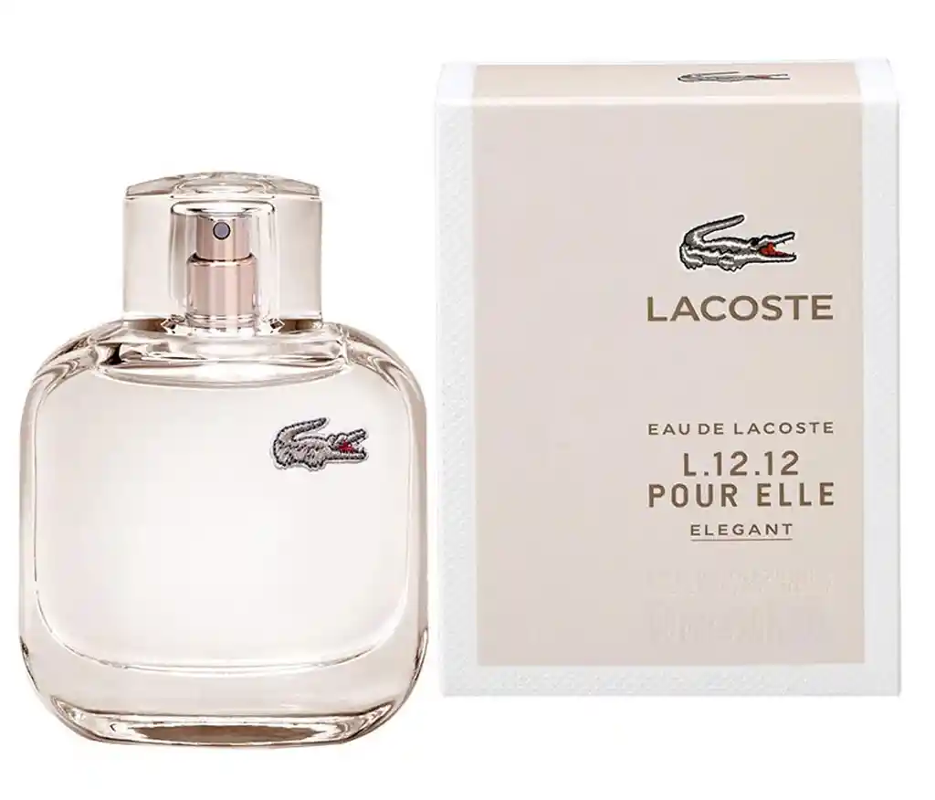 Lacoste Perfume L.12.12 Elegant 90Ml Mujer Original Garan