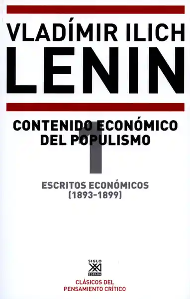 Escritos Económicos 1 1893-1899 - Vladímir Ilich Lenin