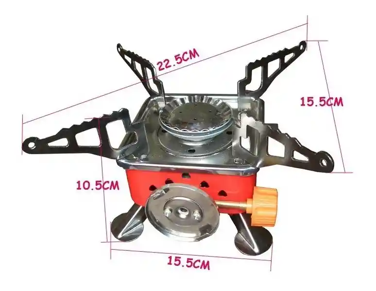 Mini Estufa Camping Montaña Parrilla Fogón Gas Portatil