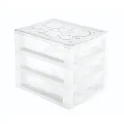 Ordene Cajonera Pequeña Con 3 Gavetas Transparente