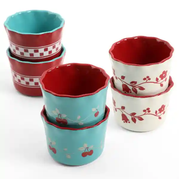 Gibson Plato Ramekin de Diseño Floral Surtidos 9 cm