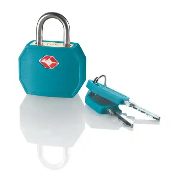 Travel Candado Tsa Laton Padlock Teal