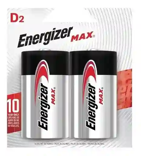 Bateria Pila Alcalina Tipo D Grande X 2 Para Calentador Gas Energizer