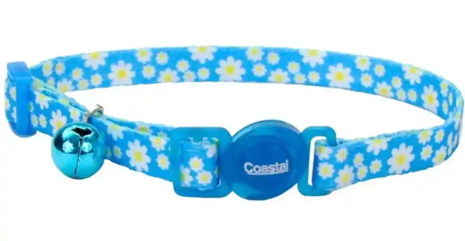 Collar Ajustable Gato Coastal Safe Cat Breakaway Daisy Blue