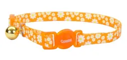 Collar Ajustable Gato Coastal Safecat Breakaway Daisy Orange