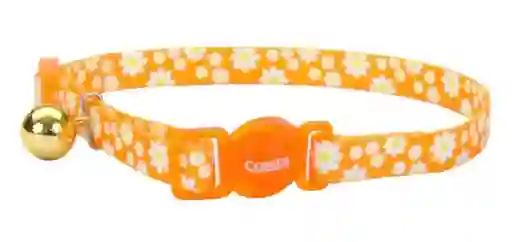 Collar Ajustable Gato Coastal Safecat Breakaway Daisy Orange