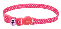 Collar Ajustable Gato Coastal Safe Cat Breakaway Pink Dots