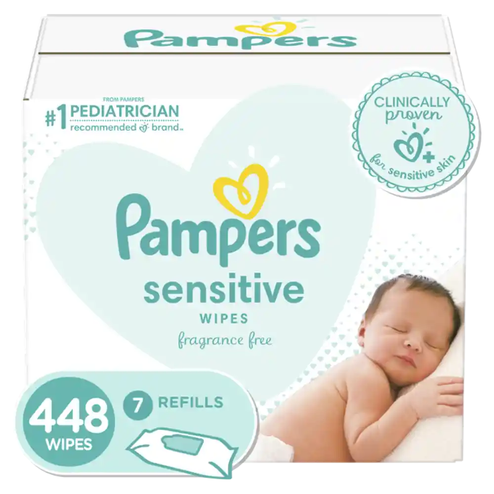 Pampers Toallitas Húmedas Sensitive Sin Aroma - 448 Und