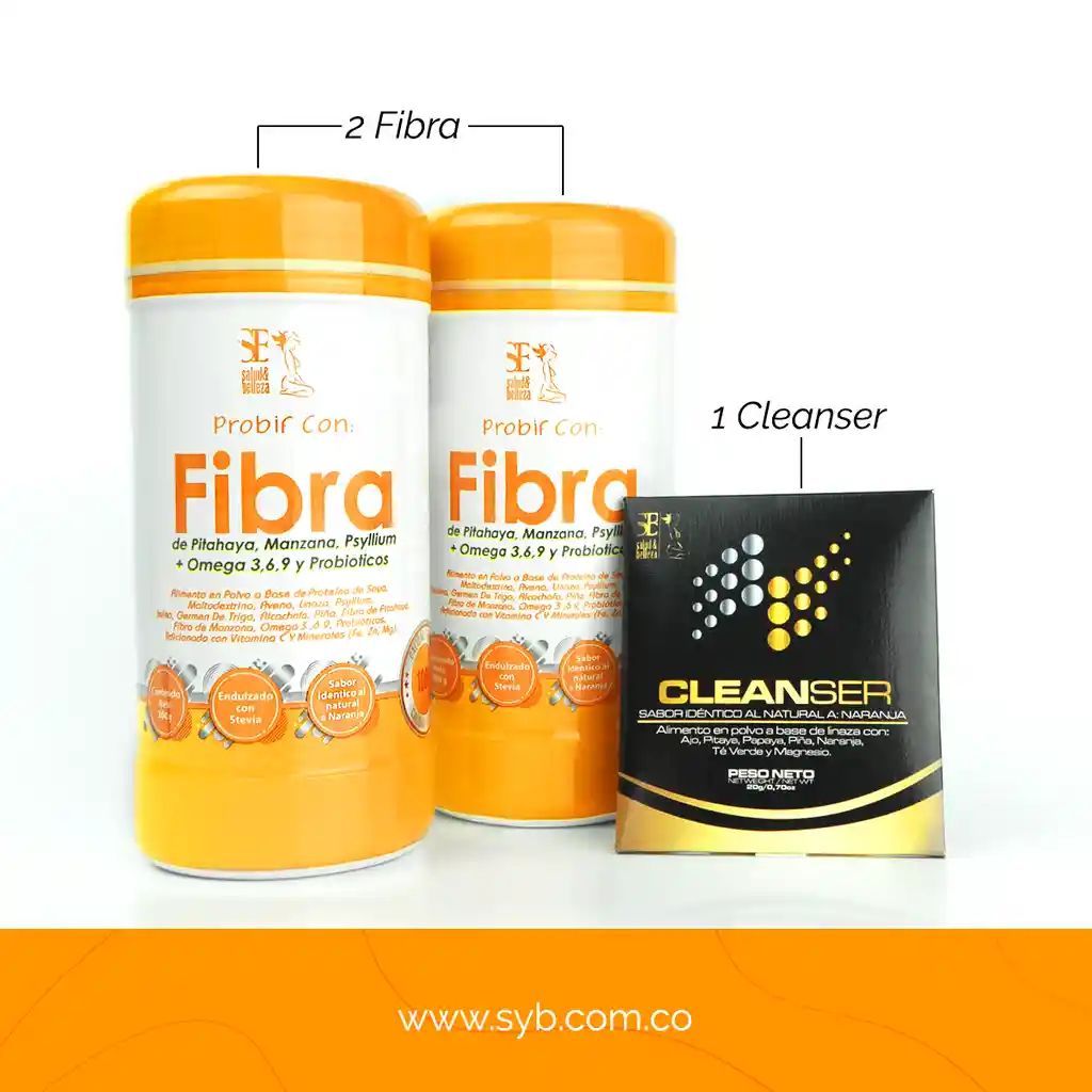 KIT 2 FIBRAS + 1 CLEANSER