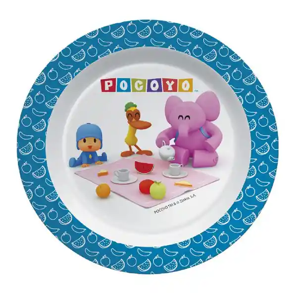 Ronda Plato Pando Melamina 09 Pocoyo