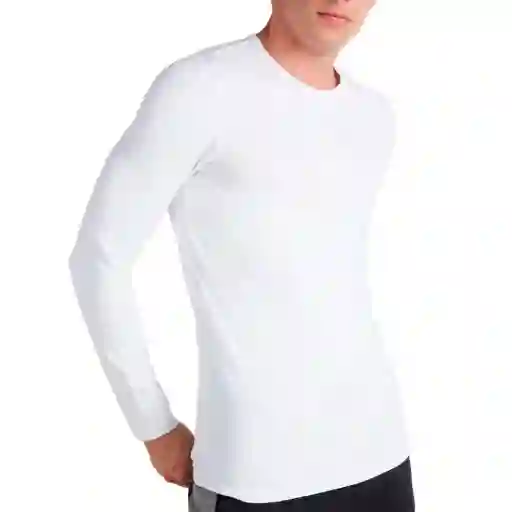 Camiseta Térmica Hombre Interior En Fleece Blanca