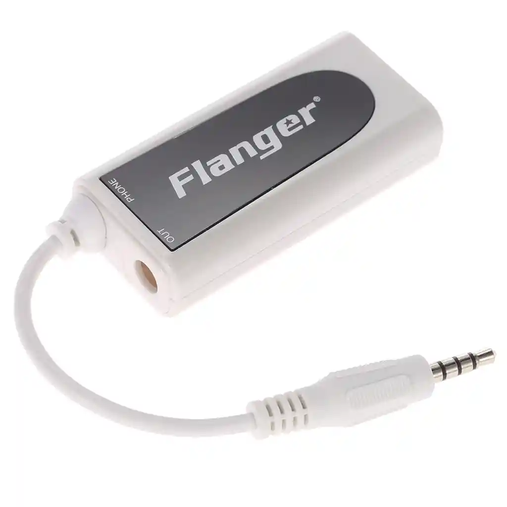 Adaptador Interfaz Guitarra Bajo FLANGER FC-21 Android iOS