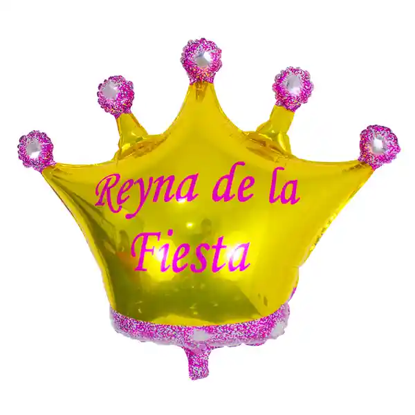 Globo Forma de Corona Reina de la Fiesta