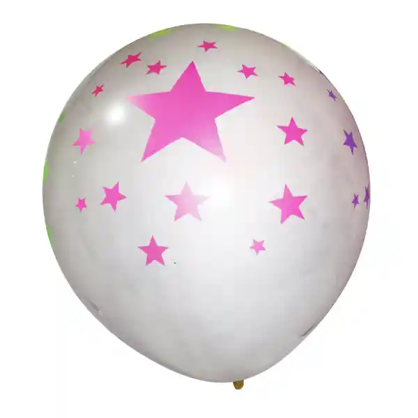 Globo Transparente Diseño Estrellas